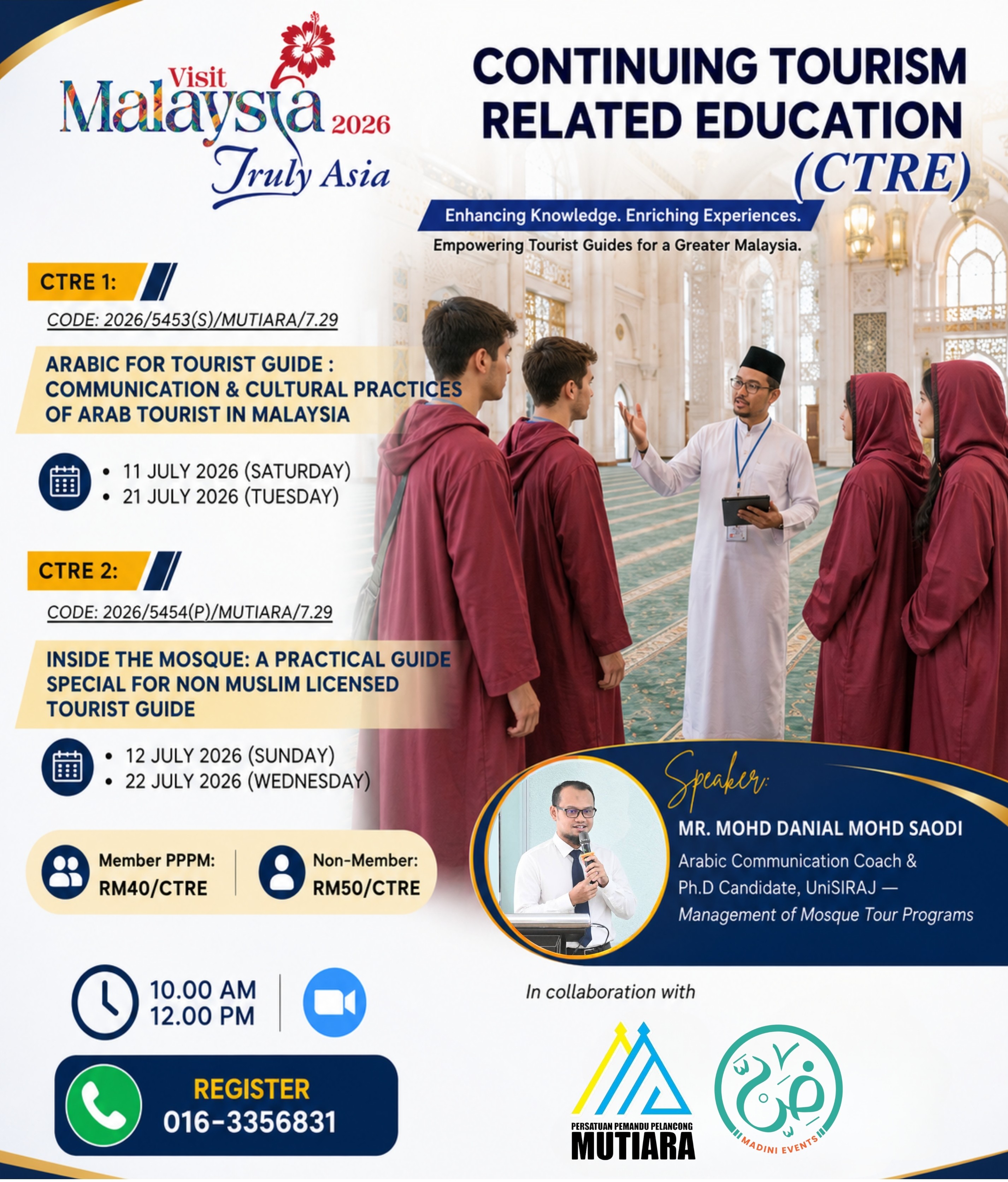 CONTINUING TOURISM RELATED EDUCATION (CTRE) – MOTAC